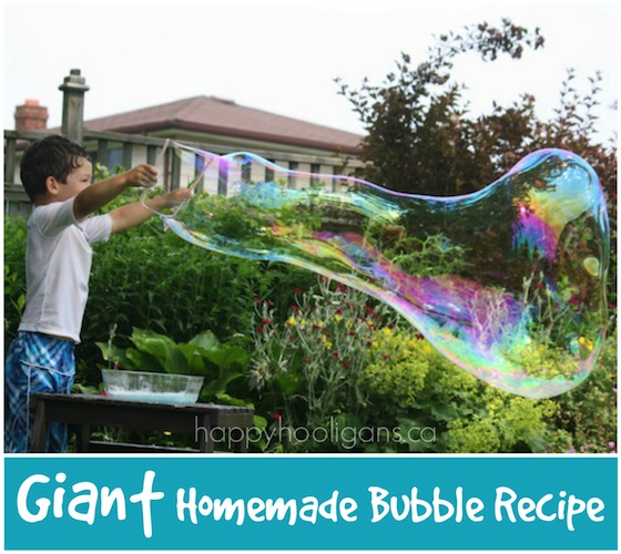 Giant DIY Bubble Recipe