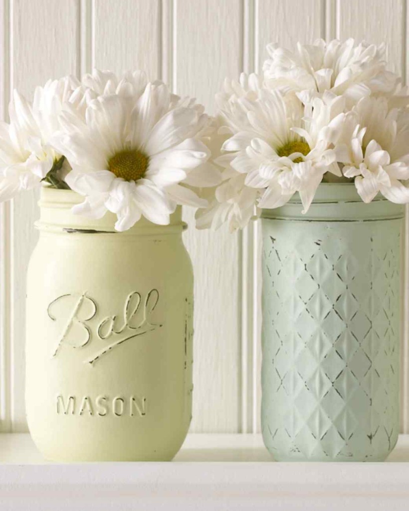 7 diy Mason Jar Vases diy Thought
