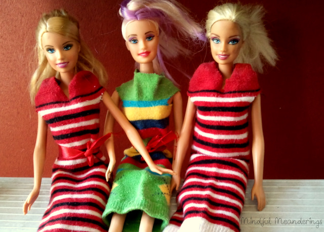 5 minute craft barbie dress