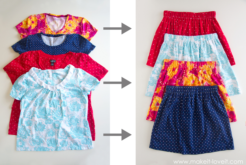 Turn Shirts Into Kids Clothes 5