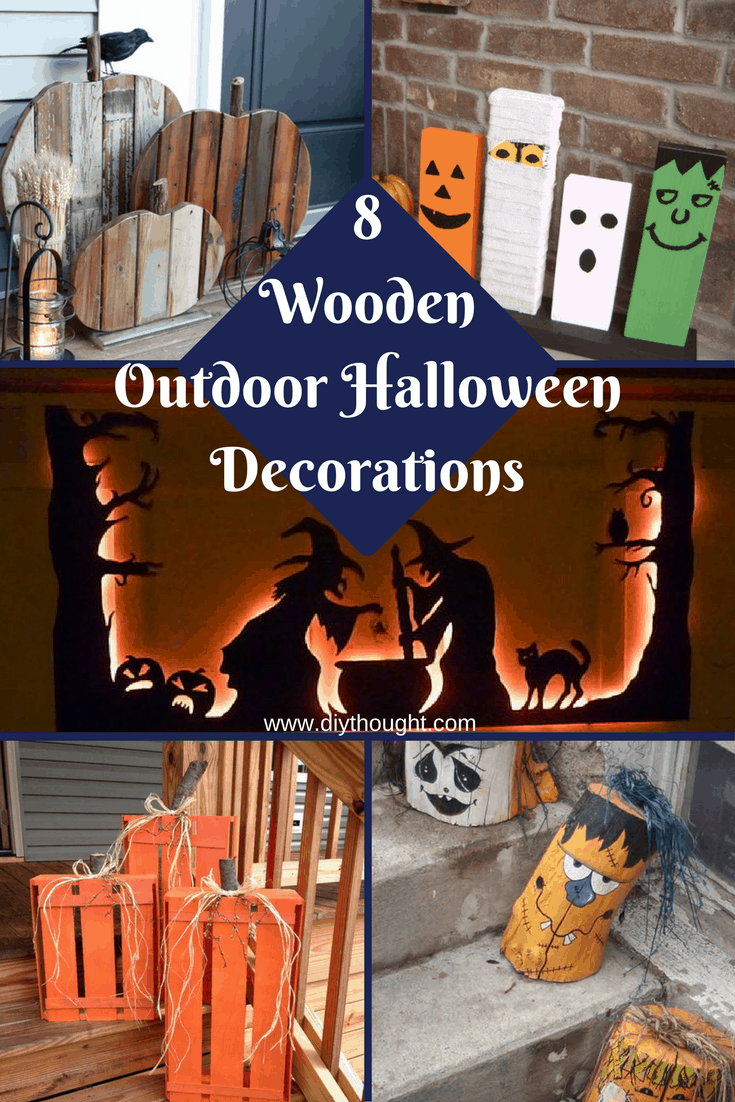 8 Diy Wooden Halloween Decorations diy Thought