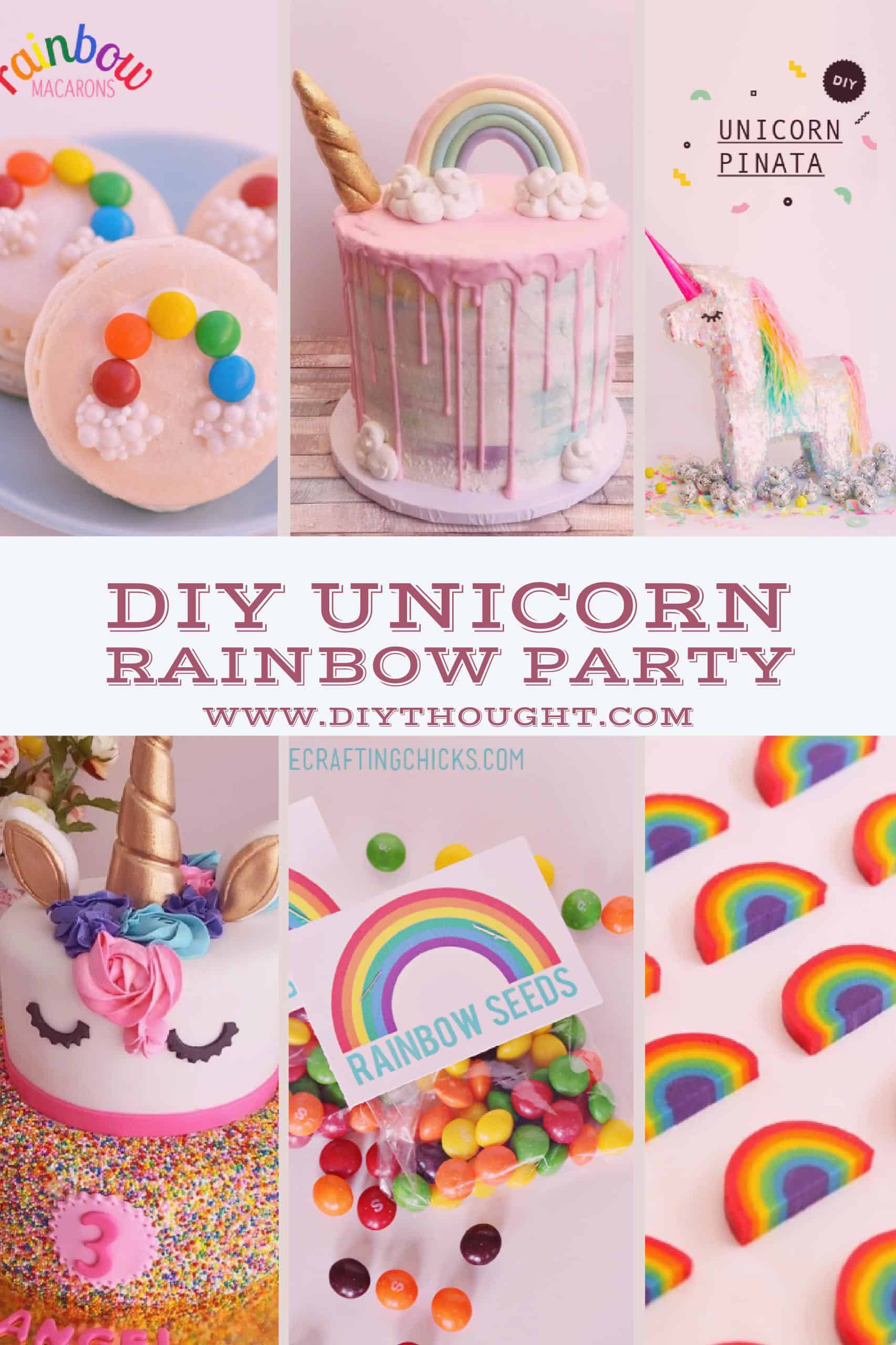 DIY Unicorn Rainbow Party