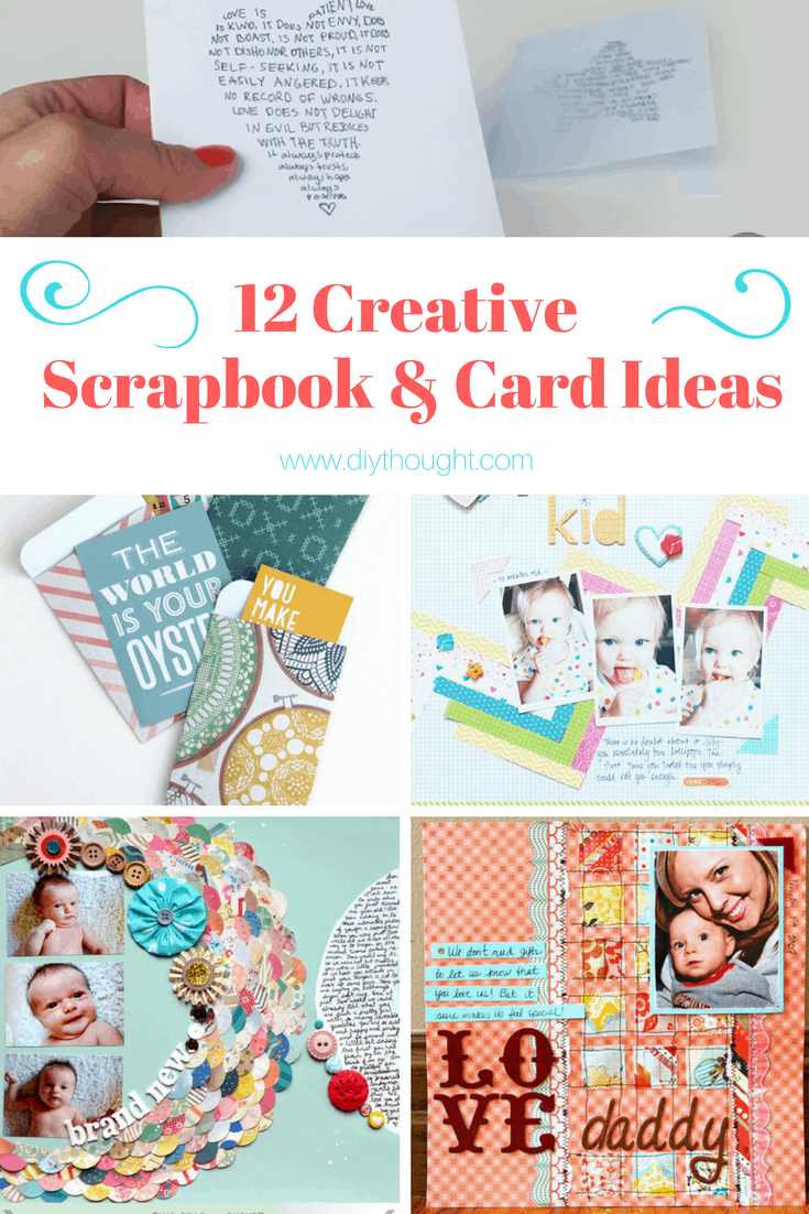 12 Creative DIY Scrapbook & Card Ideas