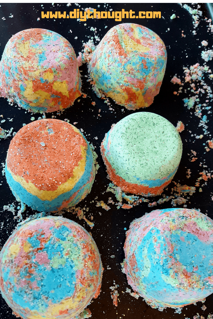 Homemade Fizzy Bath Bombs diy Thought