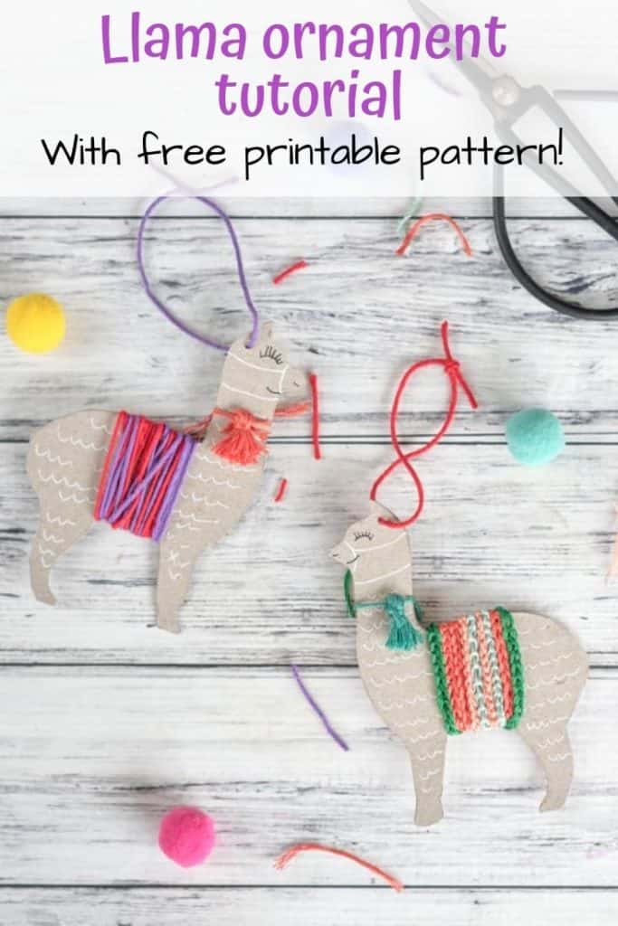 Llama ornament craft
