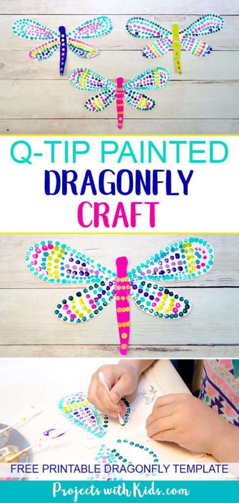 Q-tip Dragonfly Craft