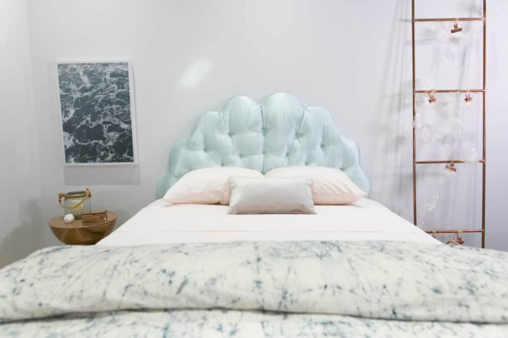 Clam Shell Quilted Headboard DIY
