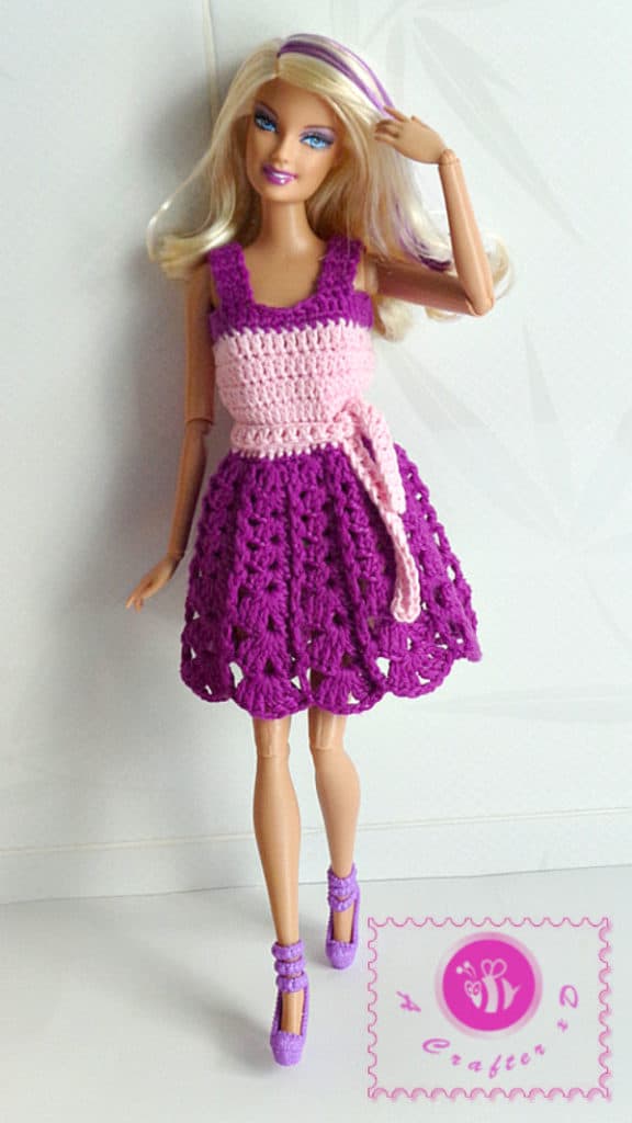 Barbie crochet tank dress pattern