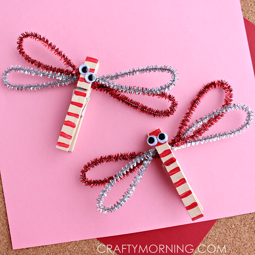 clothespin dragonfly craft