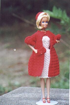 70s Barbie crochet coat