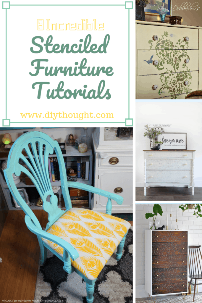Stenciled furniture tutorials
