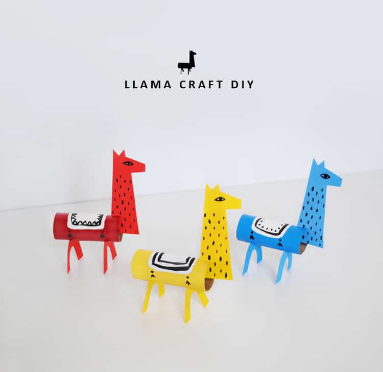 cardboard roll llamas