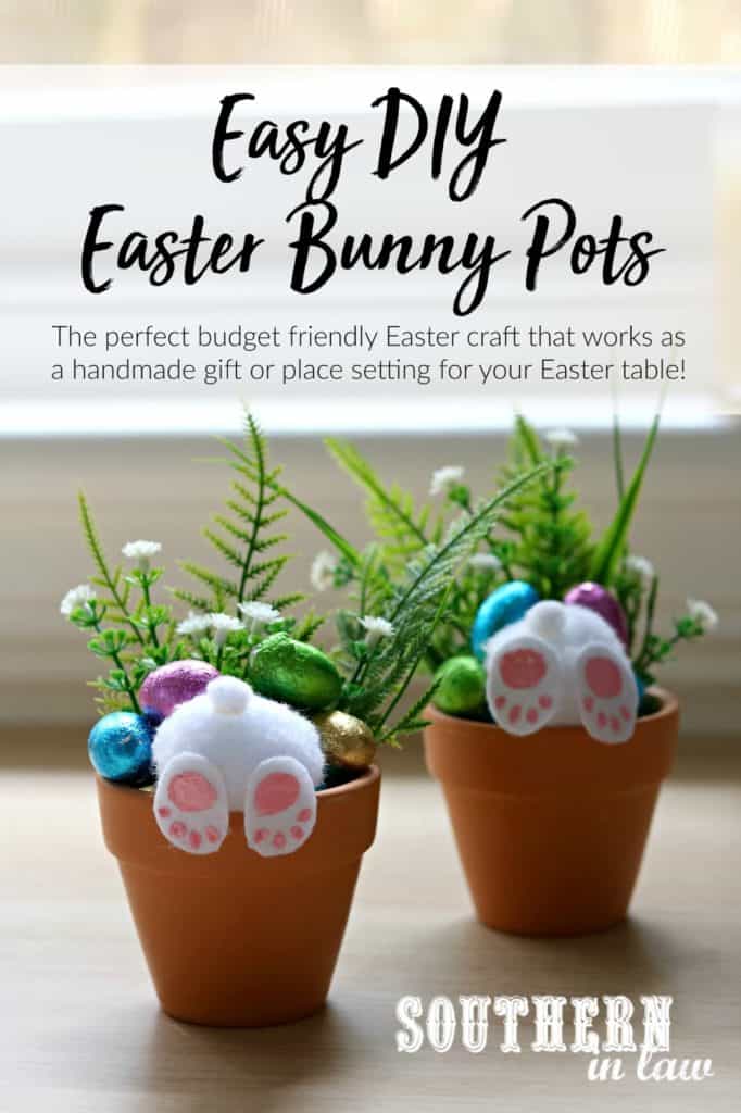 Easter bunny pots 