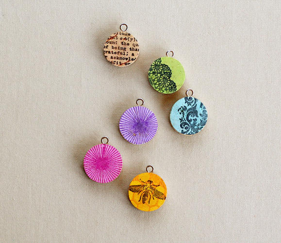 DIY wine cork pendents