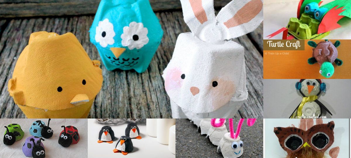 10 Egg Carton Animals - diy Thought 10 Egg Carton Animals - diy Thought