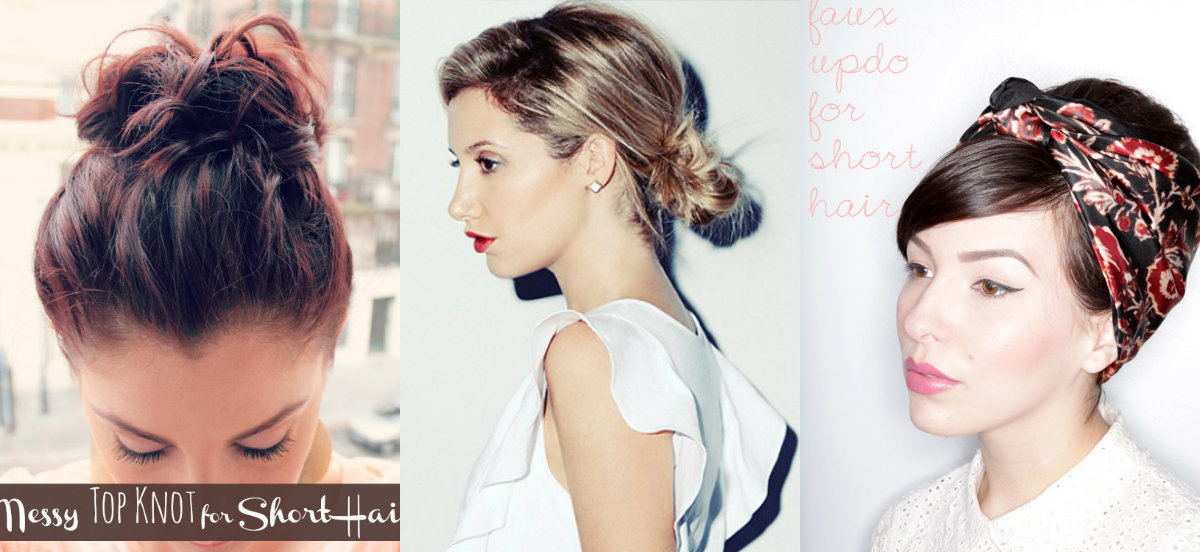 12 Fabulous Short Hair Updo Tutorials Diy Thought