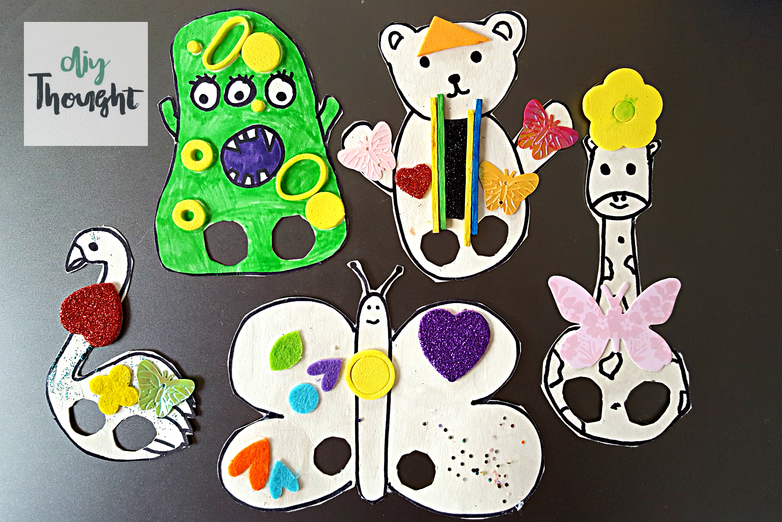 finger puppet paper craft