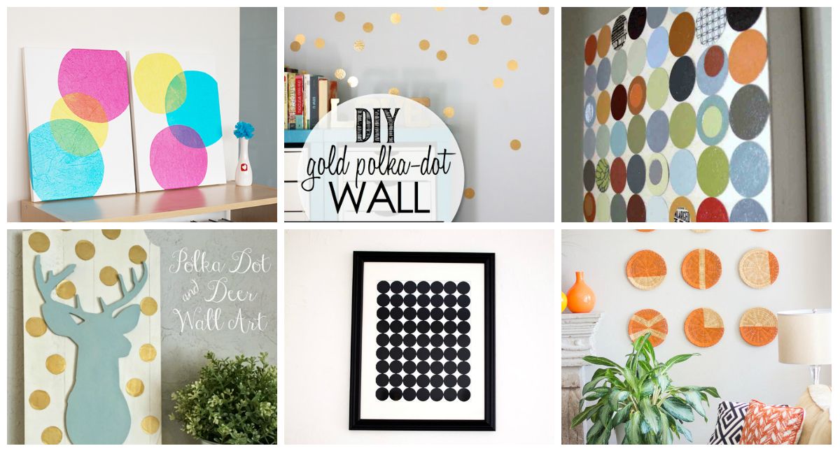 11 Diy Spotty Dotty Circular Wall Art Projects