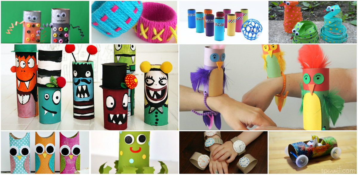 12 Fun Kids Cardboard Roll Crafts - diy Thought