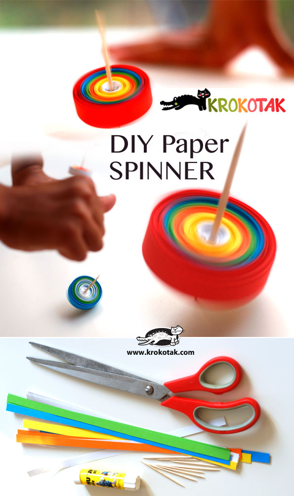 Paper crafts - diy paper spinner