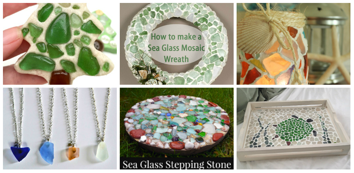 Easy, Quick Sea glass Craft!  Sea glass crafts, Sea glass diy, Glass crafts