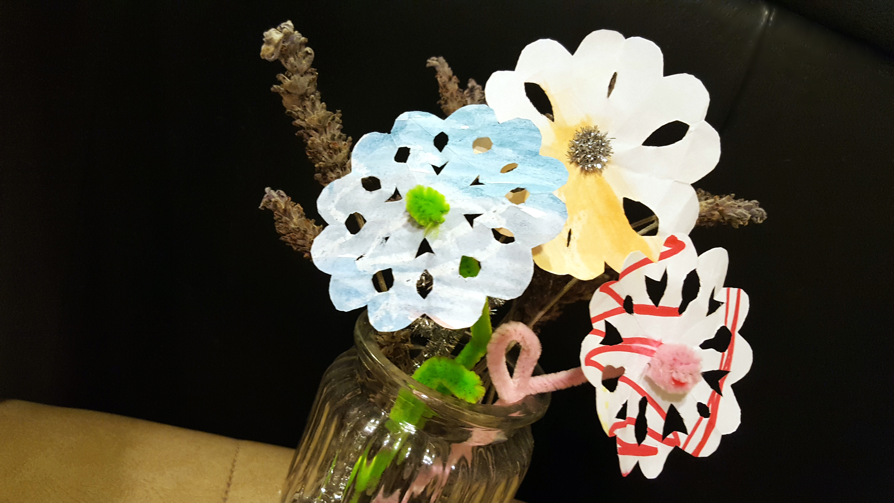 Diy Paper And Pipe Cleaner Flowers diy Thought