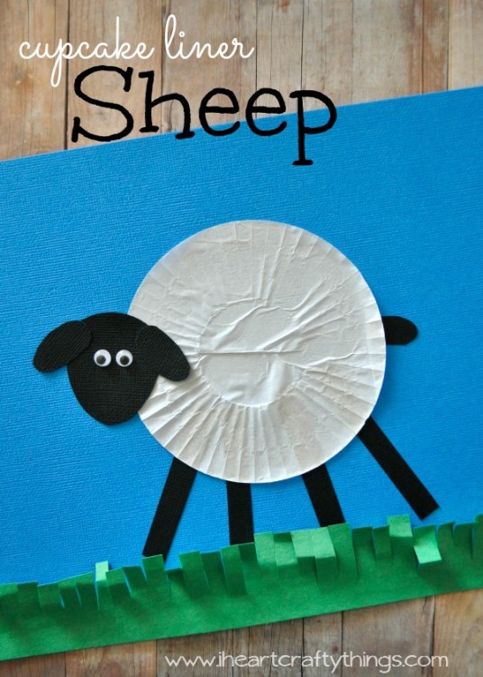 Cupcake Liner Sheep