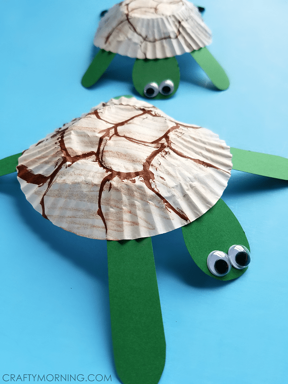Cupcake Liner Turtles