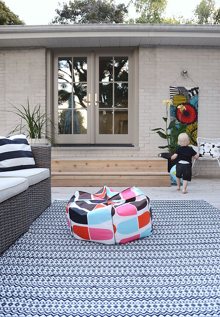 Diy Bean Bag Pouf
