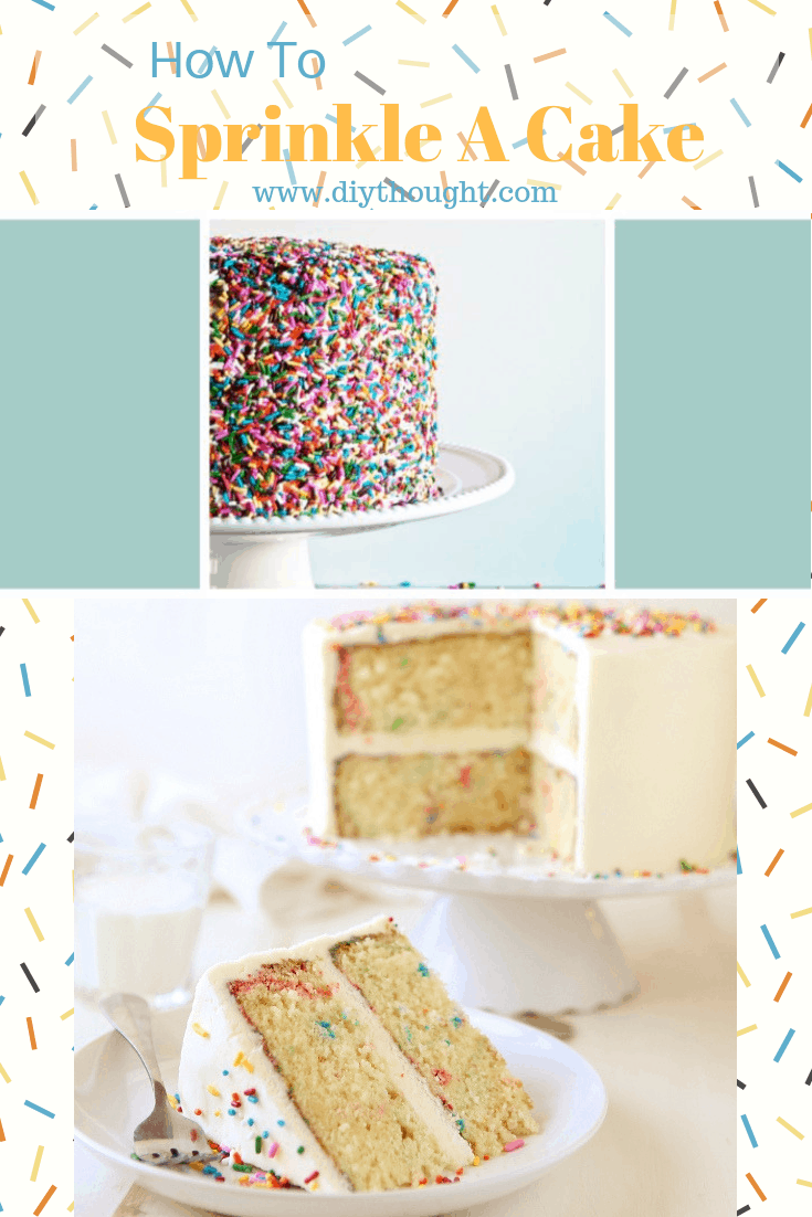 How To Sprinkle A Cake – step 1