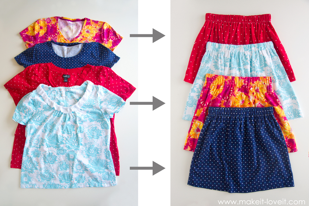 Turn Adult Shirts Into Kids Clothes 5 Ways DIY Thought