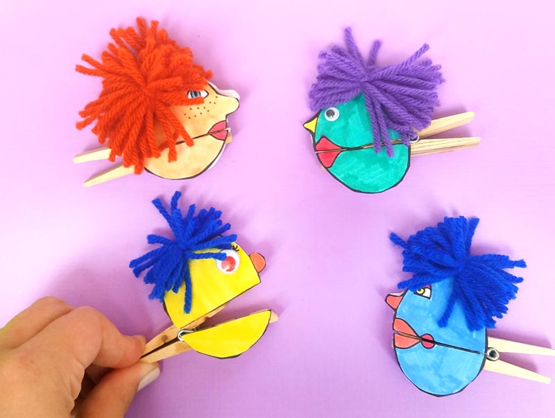 7 Fun Kids Clothespin Crafts - DIY Thought