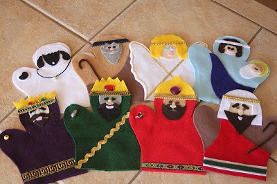 Felt Nativity Hand Puppets