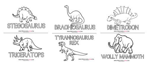 5 fun dinosaur coloring printables diy thought