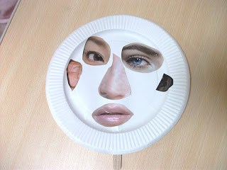 Magazine Funny Face Plate Craft