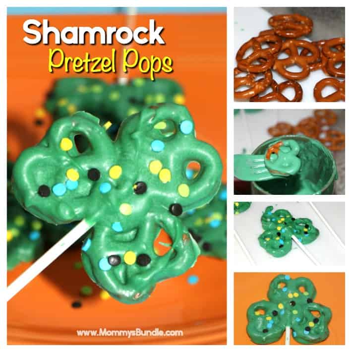 Shamrock Pretzel Pops