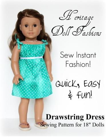 dolls quick and easy dress 18"