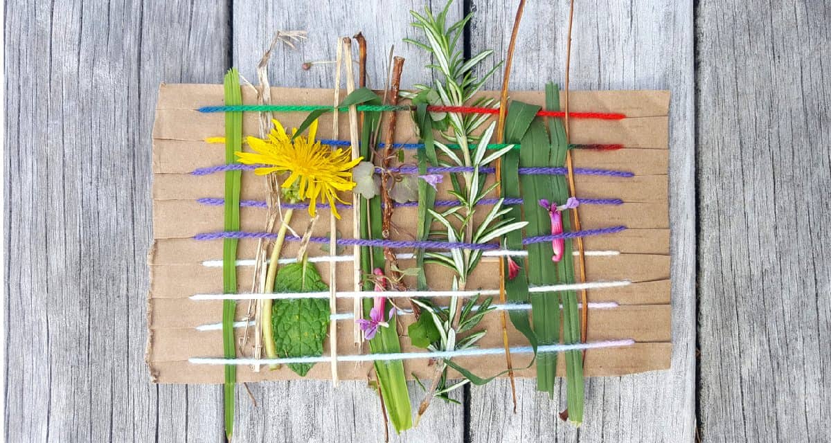 Weaving for Kids: DIY Twig Frame. Great for Tweens & Teens