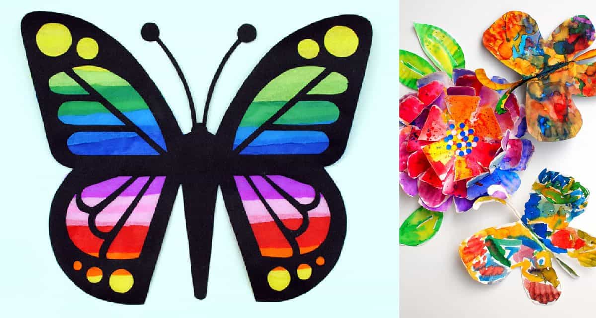 Butterfly Washi Tape Craft for Kids - Artsy Momma