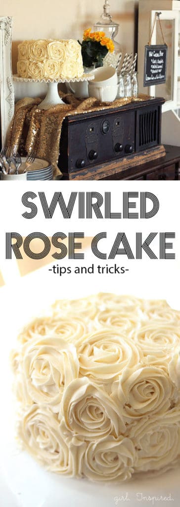 Swirled Rose Cake