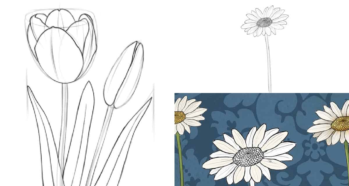 How to Draw Flowers: Book for Kids Easy Step-By-Step Drawing Tutorials Edition 5 [Book]