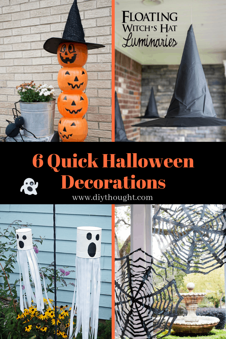 6 Quick Halloween Decorations - diy Thought