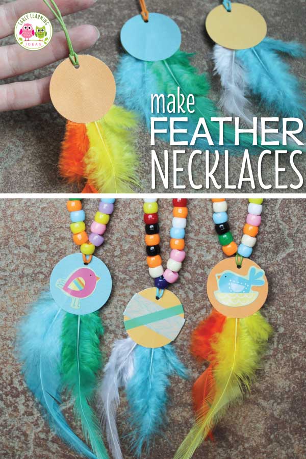 Feather necklaces