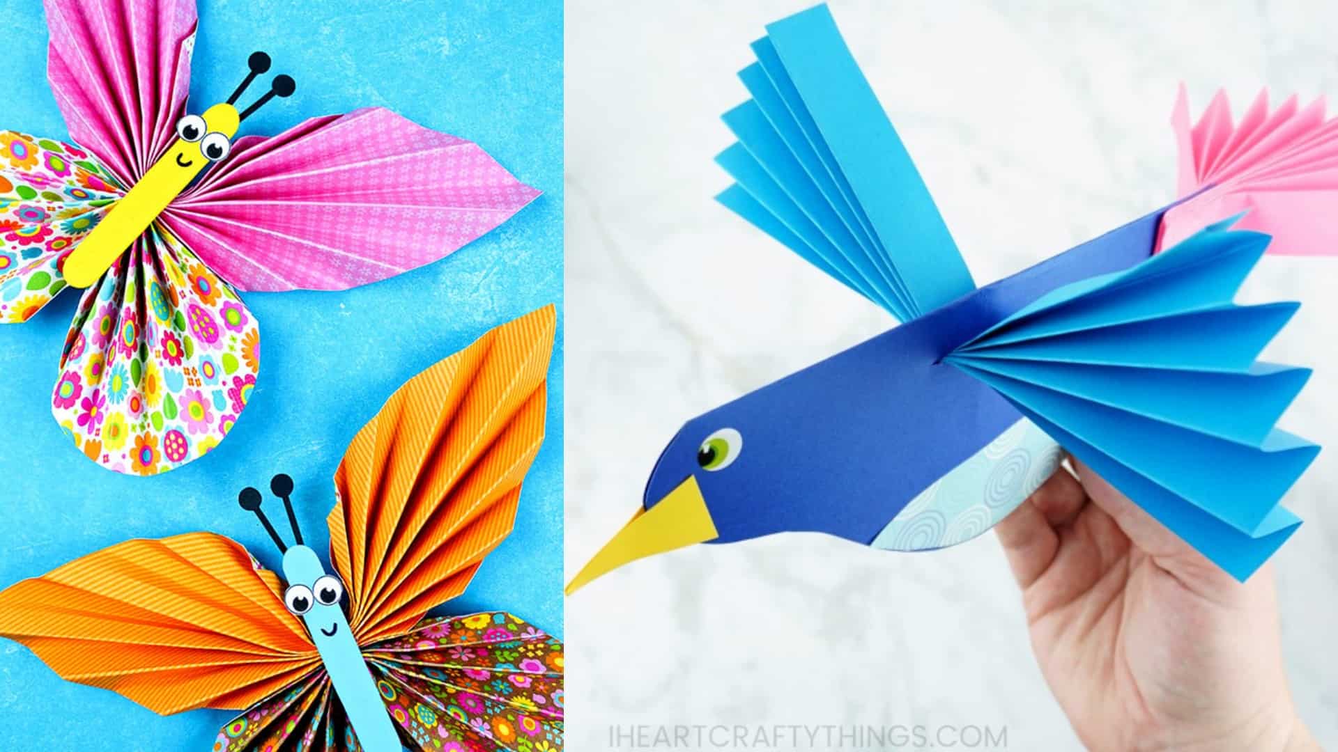 Paper Craft ideas for Kids - 7 simple crafts for kids 