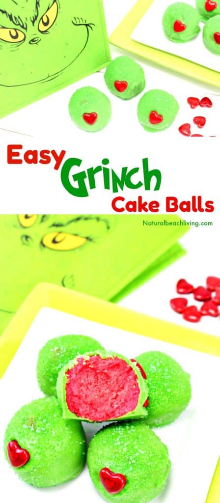 Easy Grinch Cake Balls