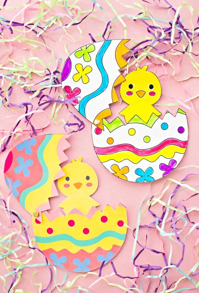 hatching chick paper craft