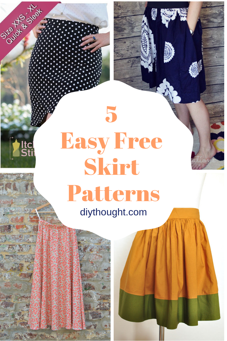 5 Easy Free Skirt Patterns - diy Thought