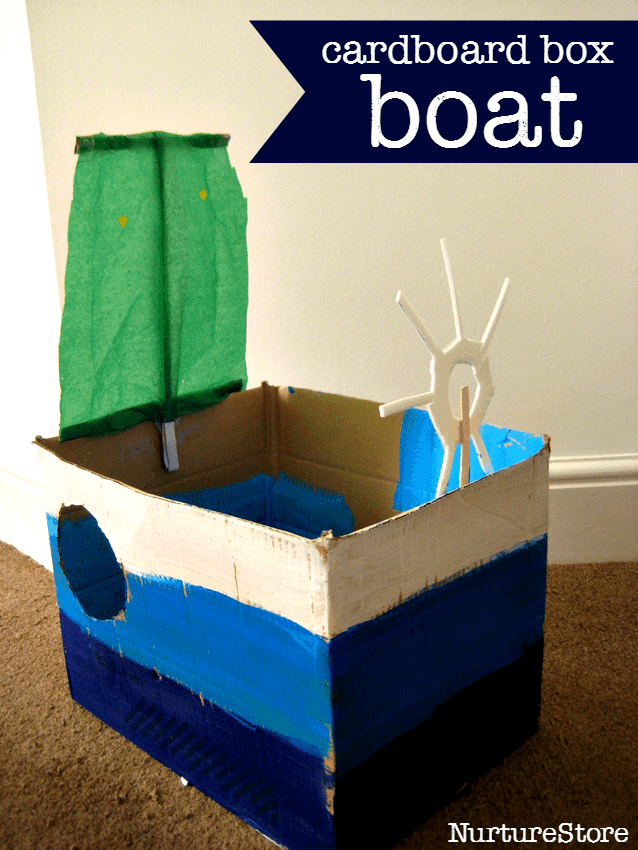 cardboard box boat