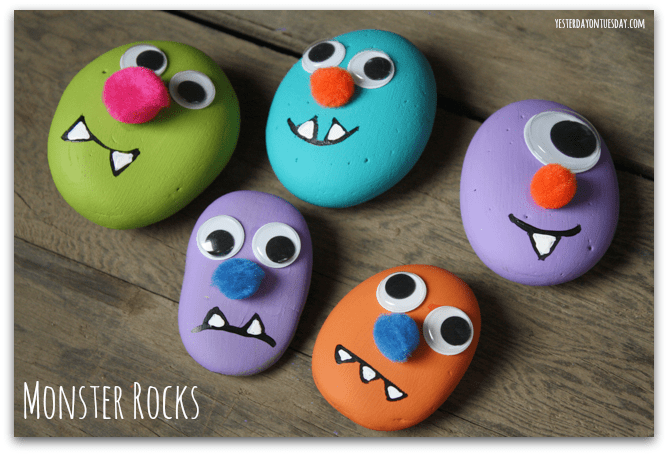 painted monster rocks