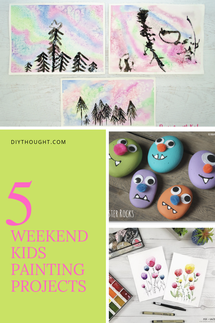5 weekend kids painting projects